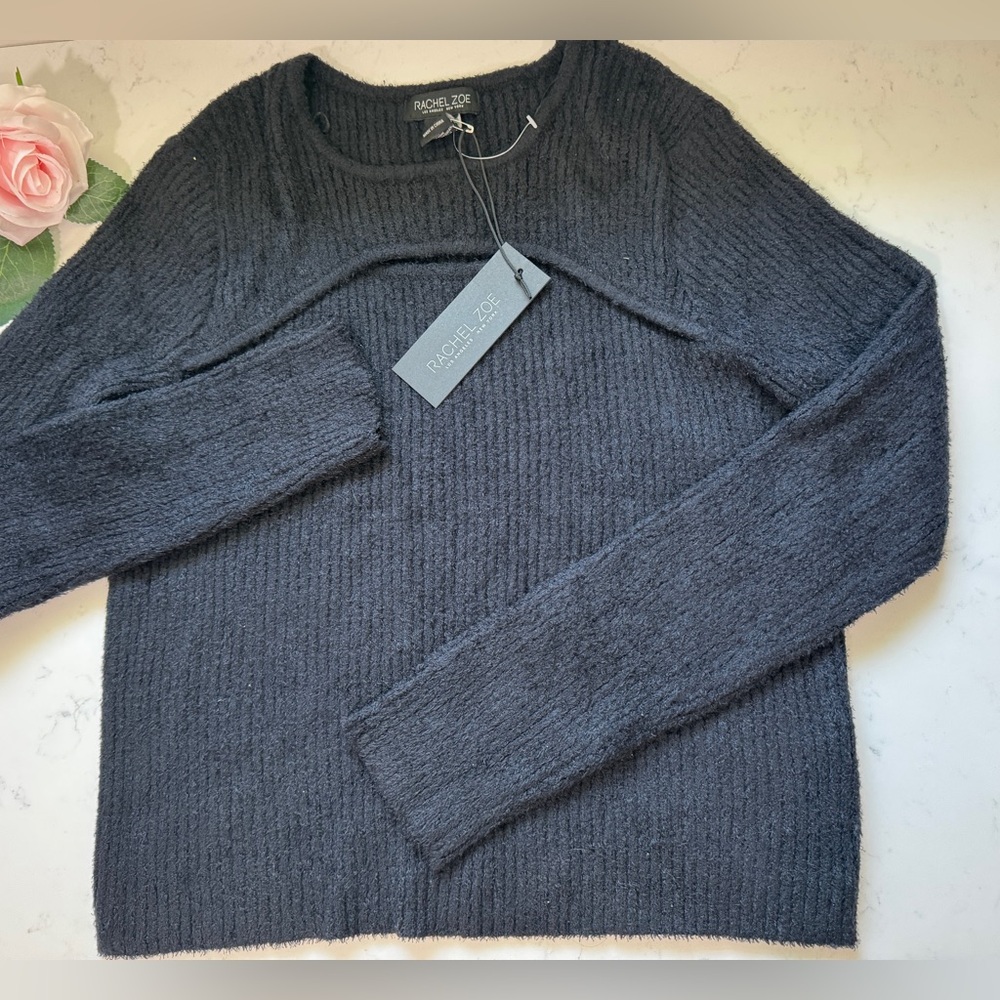 Rachel Zoe Charcoal Knit blouse